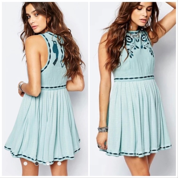 Free People Dresses & Skirts - Free People birds of a feather mini dress size 10